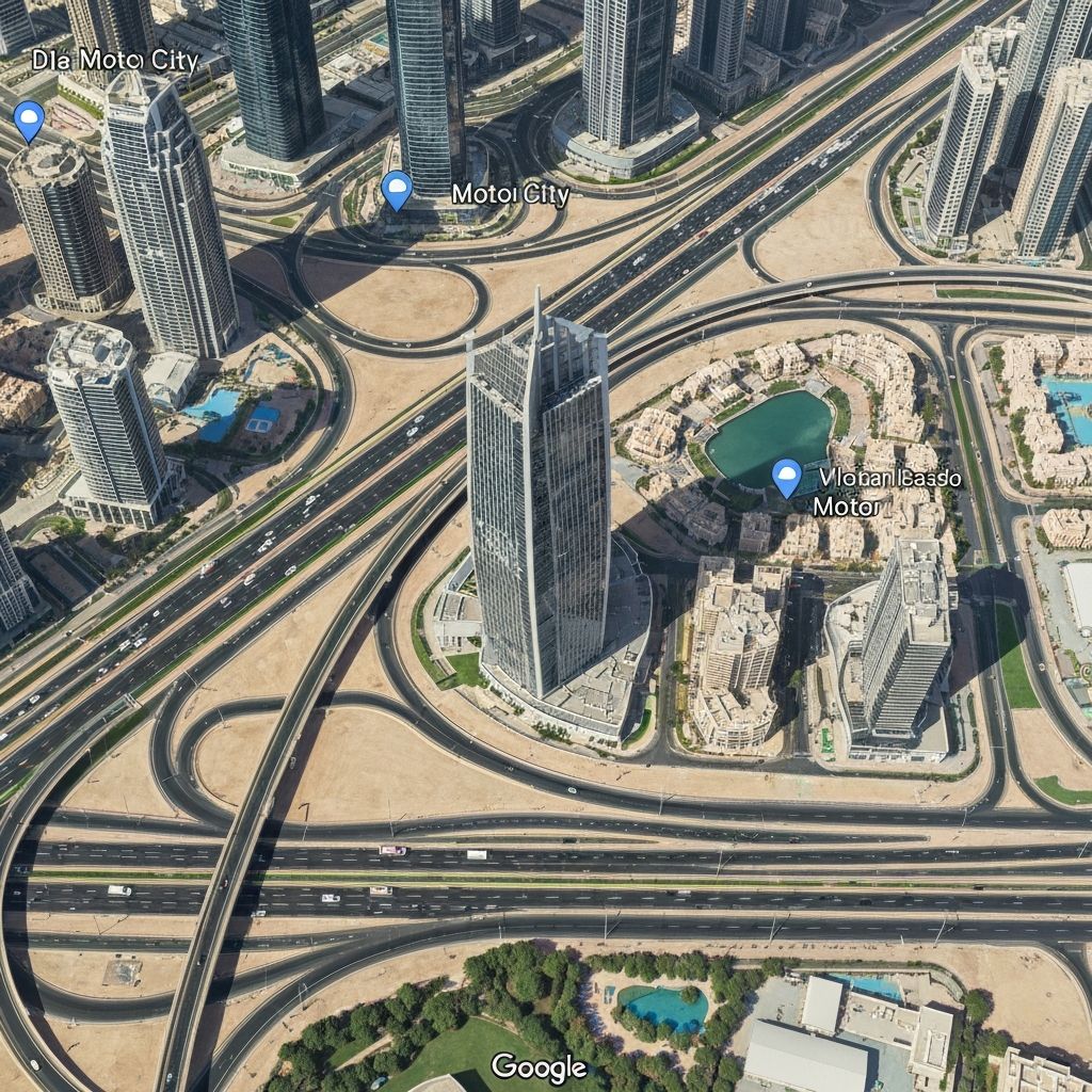 Motor City location map